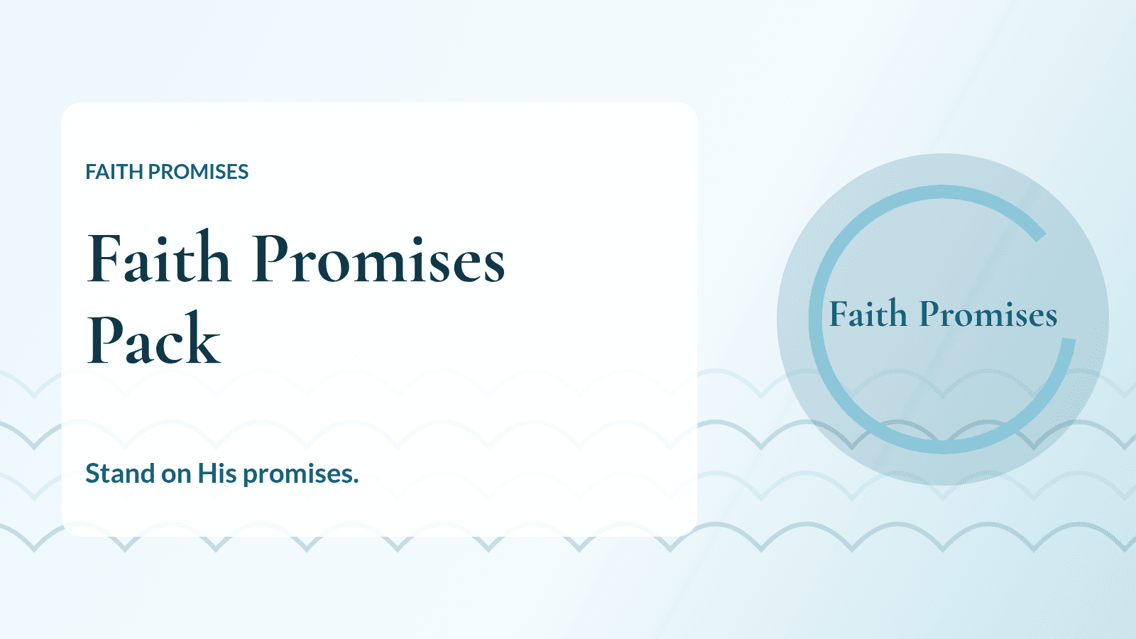 Faith Promises Pack